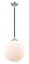 Innovations Lighting 284-1S-BPN-G201-12 - Beacon - 1 Light - 12 inch - Black Polished Nickel - Cord hung - Mini Pendant