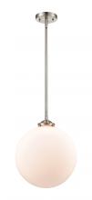 Innovations Lighting 284-1S-SN-G201-12 - Beacon - 1 Light - 12 inch - Brushed Satin Nickel - Cord hung - Mini Pendant