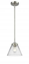 Innovations Lighting 284-1S-SN-G42 - Cone - 1 Light - 8 inch - Brushed Satin Nickel - Cord hung - Mini Pendant