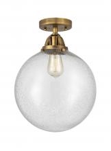 Innovations Lighting 288-1C-BB-G204-12 - Beacon - 1 Light - 12 inch - Brushed Brass - Semi-Flush Mount