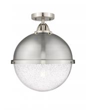 Innovations Lighting 288-1C-SN-HFS-124-SN - Hampden - 1 Light - 13 inch - Brushed Satin Nickel - Semi-Flush Mount