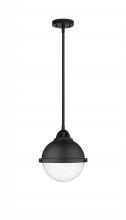 Innovations Lighting 288-1S-BK-HFS-84-BK - Hampden - 1 Light - 9 inch - Matte Black - Cord hung - Mini Pendant