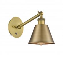 Innovations Lighting 317-1W-BB-M8 - Smithfield - 1 Light - 7 inch - Brushed Brass - Sconce