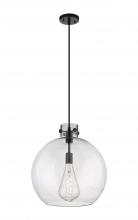 Innovations Lighting 410-1PL-BK-G410-16SDY - Newton Sphere - 1 Light - 16 inch - Matte Black - Cord hung - Pendant