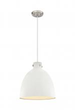 Innovations Lighting 410-1PL-SN-M412-16W - Newton Bell - 1 Light - 16 inch - Satin Nickel - Cord hung - Pendant