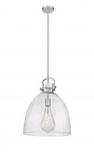 Innovations Lighting 410-1SL-SN-G412-16SDY - Newton Bell - 1 Light - 16 inch - Satin Nickel - Pendant