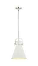 Innovations Lighting 410-1SM-PN-M411-10W - Newton Cone - 1 Light - 10 inch - Polished Nickel - Mini Pendant