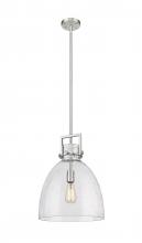 Innovations Lighting 411-1SL-SN-G412-14SDY - Newton Bell - 1 Light - 14 inch - Satin Nickel - Pendant