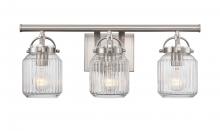 Innovations Lighting 416-3W-SN-G416-6CL - Latreille - 3 Light - 22 inch - Satin Nickel - Bath Vanity Light