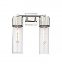 Innovations Lighting 428-2W-PN-G428-12CL - Bolivar - 2 Light - 14 inch - Polished Nickel - Bath Vanity Light