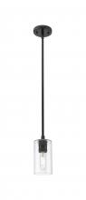 Innovations Lighting 434-1S-BK-G434-7CL - Crown Point - 1 Light - 5 inch - Matte Black - Pendant