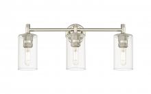 Innovations Lighting 434-3W-PN-G434-7CL - Crown Point - 3 Light - 24 inch - Polished Nickel - Bath Vanity Light