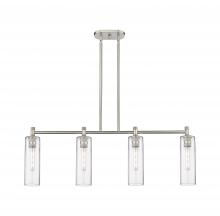 Innovations Lighting 434-4I-SN-G434-12CL - Crown Point - 4 Light - 44 inch - Satin Nickel - Island Light