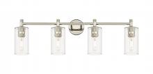 Innovations Lighting 434-4W-PN-G434-7CL - Crown Point - 4 Light - 34 inch - Polished Nickel - Bath Vanity Light