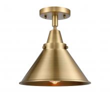 Innovations Lighting 447-1C-BB-M10-BB - Briarcliff - 1 Light - 10 inch - Brushed Brass - Flush Mount