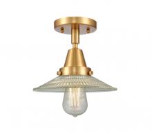 Innovations Lighting 447-1C-SG-G2 - Halophane - 1 Light - 9 inch - Satin Gold - Flush Mount