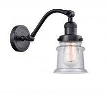 Innovations Lighting 515-1W-BK-G184S - Canton - 1 Light - 7 inch - Matte Black - Sconce