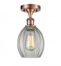 Innovations Lighting 516-1C-AC-G82 - Eaton - 1 Light - 6 inch - Antique Copper - Semi-Flush Mount