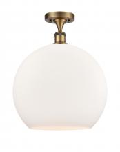 Innovations Lighting 516-1C-BB-G121-14 - Athens - 1 Light - 14 inch - Brushed Brass - Semi-Flush Mount