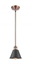 Innovations Lighting 516-1S-AC-M8-BK - Smithfield - 1 Light - 7 inch - Antique Copper - Mini Pendant