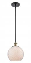 Innovations Lighting 516-1S-BAB-G121-8CSN - Farmhouse Chicken Wire - 1 Light - 8 inch - Black Antique Brass - Mini Pendant