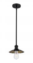 Innovations Lighting 516-1S-BK-M17-BK - Scallop - 1 Light - 8 inch - Matte Black - Mini Pendant