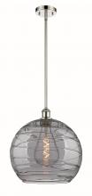 Innovations Lighting 516-1S-PN-G1213-14SM - Athens Deco Swirl - 1 Light - 14 inch - Polished Nickel - Pendant