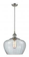 Innovations Lighting 516-1S-SN-G92-L-LED - Fenton - 1 Light - 11 inch - Brushed Satin Nickel - Mini Pendant