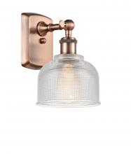 Innovations Lighting 516-1W-AC-G412 - Dayton - 1 Light - 6 inch - Antique Copper - Sconce