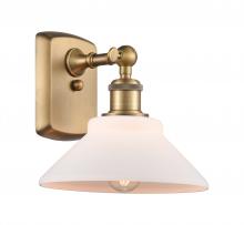 Innovations Lighting 516-1W-BB-G131 - Orwell - 1 Light - 8 inch - Brushed Brass - Sconce