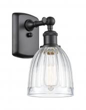 Innovations Lighting 516-1W-BK-G442 - Brookfield - 1 Light - 6 inch - Matte Black - Sconce