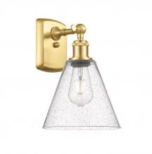 Innovations Lighting 516-1W-SG-GBC-84 - Berkshire - 1 Light - 8 inch - Satin Gold - Sconce