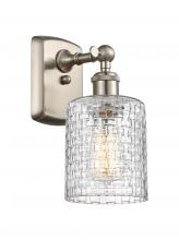 Innovations Lighting 516-1W-SN-G112C-5CL - Cobbleskill - 1 Light - 5 inch - Brushed Satin Nickel - Sconce