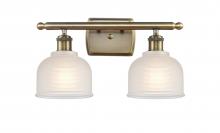 Innovations Lighting 516-2W-AB-G411 - Dayton - 2 Light - 16 inch - Antique Brass - Bath Vanity Light