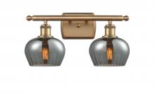 Innovations Lighting 516-2W-BB-G93 - Fenton - 2 Light - 17 inch - Brushed Brass - Bath Vanity Light