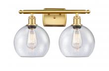 Innovations Lighting 516-2W-SG-G124-8 - Athens - 2 Light - 18 inch - Satin Gold - Bath Vanity Light