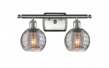 Innovations Lighting 516-2W-SN-G1213-6SM - Athens Deco Swirl - 2 Light - 16 inch - Brushed Satin Nickel - Bath Vanity Light