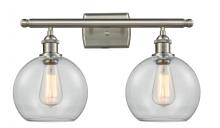 Innovations Lighting 516-2W-SN-G122-8 - Athens - 2 Light - 18 inch - Brushed Satin Nickel - Bath Vanity Light