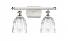 Innovations Lighting 516-2W-WPC-G442 - Brookfield - 2 Light - 16 inch - White Polished Chrome - Bath Vanity Light