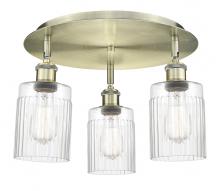 Innovations Lighting 516-3C-AB-G342 - Hadley - 3 Light - 16 inch - Antique Brass - Flush Mount