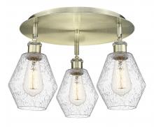 Innovations Lighting 516-3C-AB-G654-6 - Cindyrella - 3 Light - 18 inch - Antique Brass - Flush Mount