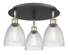 Innovations Lighting 516-3C-BAB-G382 - Castile - 3 Light - 18 inch - Black Antique Brass - Flush Mount