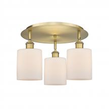 Innovations Lighting 516-3C-BB-G111 - Cobbleskill - 3 Light - 17 inch - Brushed Brass - Flush Mount