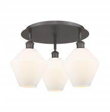 Innovations Lighting 516-3C-OB-G651-8 - Cindyrella - 3 Light - 20 inch - Oil Rubbed Bronze - Flush Mount