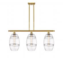 Innovations Lighting 516-3I-SG-G557-8CL - Vaz - 3 Light - 36 inch - Satin Gold - Cord hung - Island Light