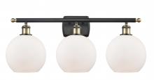 Innovations Lighting 516-3W-BAB-G121 - Athens - 3 Light - 28 inch - Black Antique Brass - Bath Vanity Light