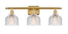 Innovations Lighting 516-3W-SG-G412 - Dayton - 3 Light - 26 inch - Satin Gold - Bath Vanity Light