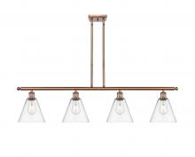 Innovations Lighting 516-4I-AC-GBC-82 - Berkshire - 4 Light - 48 inch - Antique Copper - Cord hung - Island Light