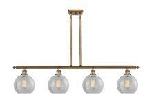 Innovations Lighting 516-4I-BB-G125 - Athens - 4 Light - 48 inch - Brushed Brass - Cord hung - Island Light