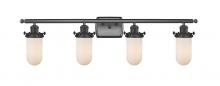 Innovations Lighting 516-4W-BK-CE231-W - Kingsbury - 4 Light - 34 inch - Matte Black - Bath Vanity Light